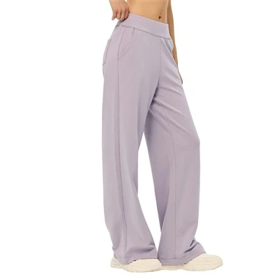 Retemu عالي-سراويل مستقيمة الخصر-ساق عادية